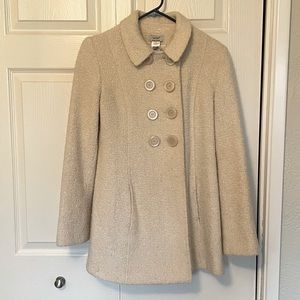 SOLD GUESS Authentic cream or oatmeal colored pea coat